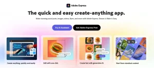 Adobe express screenshot