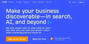 Ahref screenshot