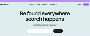 Semrush screenshot