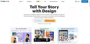 Vistacreate website screenshot